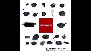 Cast Iron  Cookware Products kruciblekitchen mrcastironpk [upl. by Anderegg]