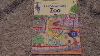 Usborne First Sticker Book Zoo [upl. by Hannala]