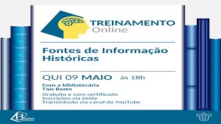 Fontes de Informação Históricas [upl. by Nyleuqaj866]