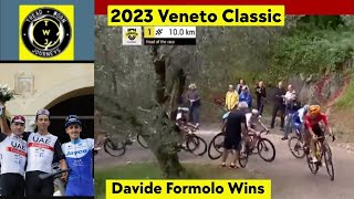 Davide Formolo Wins  2023 Veneto Classic  Solo Attack 4km [upl. by Uttasta]