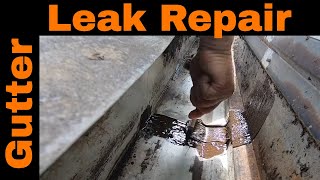 How to repair Gutter Leaks under 5 minutes permanently [upl. by Amapuna]