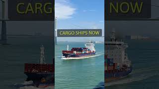 cargo ships now and then ship containership [upl. by Araet]