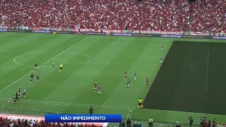 Lance do segundo gol do Flamengo contra o AtléticoMG Gol de Gabigol  Está impedido [upl. by Zeculon]