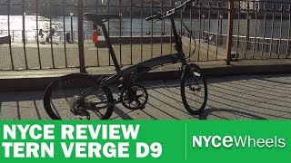 Tern Verge D9  High Performance low cost  Folding Bike Review [upl. by Analle]