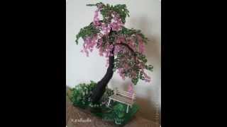 Как сделать дерево из бисера How to make a beaded tree [upl. by Elyad]