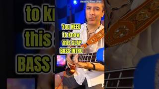 Learn this amazing slap bass intro slapbass basscover bassline [upl. by Abijah]