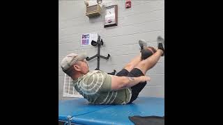 Leg Lifts holding 8 lbs ball after knee replaced [upl. by Seagraves]