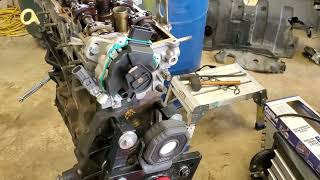 1999 Nissan Sentra 16 Engine Tear Down Part 2 [upl. by Bautram]