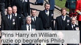 Prins Harry prins William begonnen te ruziën op begrafenis prins Philip [upl. by Giule707]