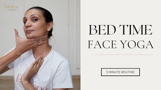 5 Minutes Bed Time Face Yoga  Face Yoga SheetalPungliya [upl. by Nikkie]