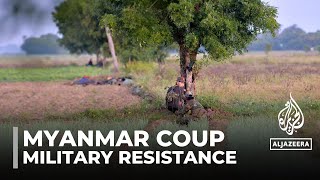 Myanmar fighting Junta faces resistance three years after a coup [upl. by Ailemor674]