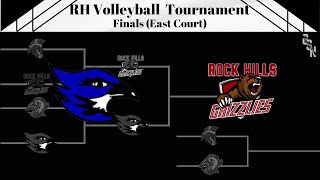 RH Volleyball Tournament Finals St JohnsTipton V Rock Hills Grizzly Sports Network East Court [upl. by Boswell]