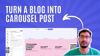 Turn any blogarticle link into carousel post — Contentdrips [upl. by Leary]