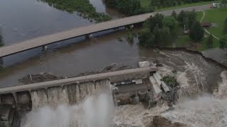 Growing erosion continues at Rapidan Dam in Minnesota [upl. by Coombs]