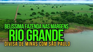 FAZENDA À VENDA DANDO RENDA NAS MARGENS DO RIO GRANDE DIVISA DE MG COM SP [upl. by Merritt]