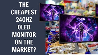 AOC AG276QZD2  The Cheapest 240hz OLED Monitor on the Market 1440p [upl. by Procter]