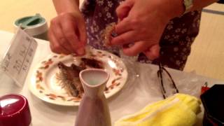 Eating Live Prawns in Japan GenkiJapanesecom [upl. by Nimajeb346]