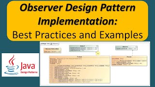 Observer Design Pattern Implementation Best Practices and Examples [upl. by Oniuqa]