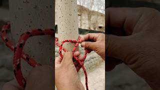 Incredible knot knot explore mountaineering youtubeshorts rope climbing expedition tricks [upl. by Onifled263]