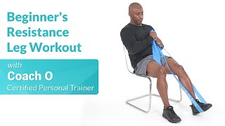 Resistance Band Leg Workout for Beginners [upl. by Aiyot]