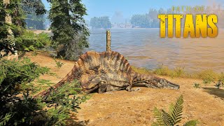 กำเนิดนักล่าแห่งสายน้ำ Spinosaurus 12  Path of Titans 75 [upl. by Holton239]