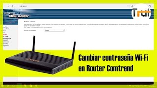 Router ComtrendJazztel  Cambiar contraseña WiFi Tutorial en Español [upl. by Lyrehc240]