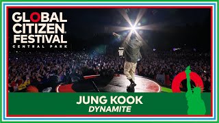 Jung Kook Performs BTS Song Dynamite  Global Citizen Festival 2023 [upl. by Loise958]