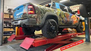 RAM TRX Gets NEW LIFT KIT INSTALLED  BRAND NEW 37quot TIRES [upl. by Lamee32]