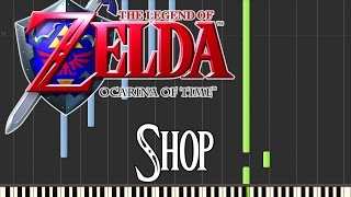 Zelda Ocarina Of Time  Shop Synthesia [upl. by Ellett]