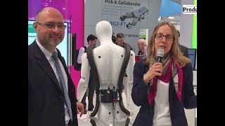 Hannover Messe 2019 Diese 3 Roboter Exoskelette erleichtern die Arbeit [upl. by Azelea311]