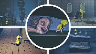 Little Nightmares 2 All Bosses with Super Six Full Game [upl. by Leihcim935]