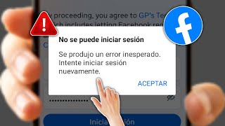 Cómo solucionar el problema de no poder iniciar sesión en Facebook [upl. by Gladis]