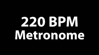 220 BPM Metronome Beat  MP3 Metronome [upl. by Nels]