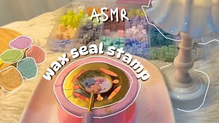 🫀 wax seal stamp 🫀 asmr  no bgm  aesthetic  satisfying [upl. by Islehc]