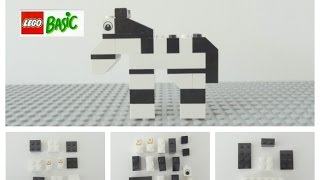 LEGO Building Instructions  Easy Tutorial DIV Zebra [upl. by Thirion]