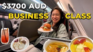 I PAID 275 for this BUSINESS CLASS Seat Family Visits amp Qantas Flight Food Review SIN  SYDNEY✈️ [upl. by Atnicaj]