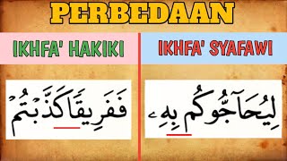 PERBEDAAN IKHFA HAKIKI DAN IKHFA SYAFAWI [upl. by Annaj821]