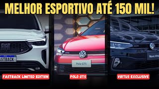 VW POLO GTS VIRTUS EXCLUSIVE OU FIAT FASTBACK LIMITED EDITION Qual é o melhor até R150 mil [upl. by Aneeh]