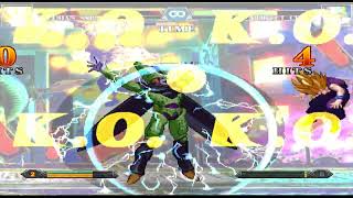 Gohan ssj2 vs Cell Perfect MUGEN [upl. by Basilio]