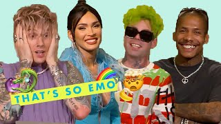 Megan Fox Machine Gun Kelly Mod Sun amp Boos FAVORITE Emojis  Thats So Emo  Cosmopolitan [upl. by Lansing446]