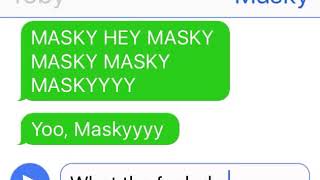 Masky x Ticci Toby Funny Texting story [upl. by Olimpia460]