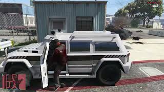 Grand Theft Auto V Elysian Island Shootout  Ten Star Escape [upl. by Selohcin]