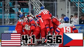 ČESKO VS USA NEUVĚŘITELNÝ OBRAT  OLYMPIJSKÉ HRY MLÁDEŽE 2024 SESTŘIH [upl. by Nappy]