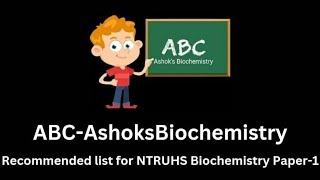 ABC recommended Biochemistry paper1 questions for NTRUHS 2024 [upl. by Lenni301]