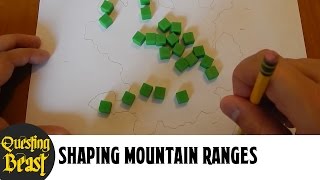 How to Shape Your Mountain Ranges Fantasy Map Making Tutorial for DnD [upl. by Onaicram]