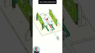 Cam Lifting Mechanism autocad manufacturing machine mechanic 3d engineering solidworks [upl. by Eram]