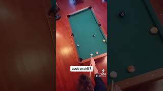 This is a sportscraft small table Game shot vs my son pool billiards fun 🎱 [upl. by Llecrup]