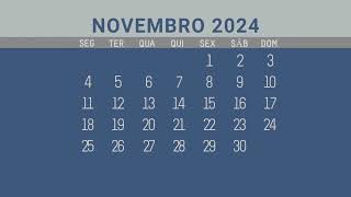 Agenda Fiscal de novembro 2024 [upl. by Kinnard]