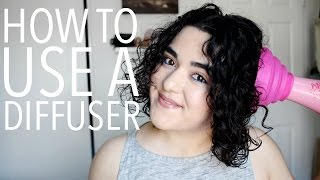 How To Use a Diffuser on CurlyWavy Hair  Laura Neuzeth [upl. by Evy]