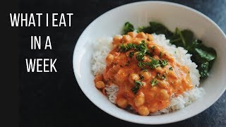 What I Eat in a Week as a Vegan [upl. by Lockwood889]